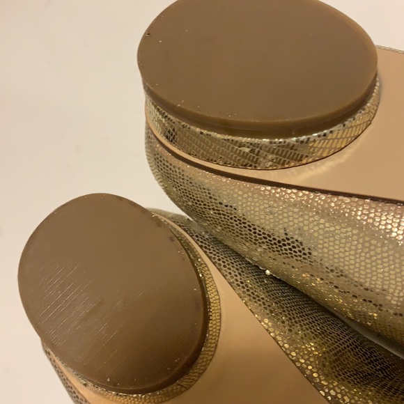 BANDOLINO GOLD Metallic Glitter BALLET FLATS SHOES SZ 6 M NEW NO BOX - Picture 5 of 10